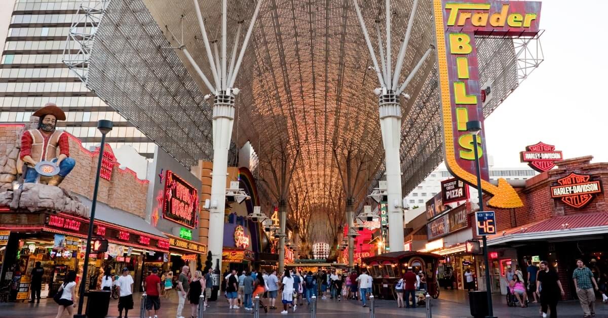 Busy Fremont Street 